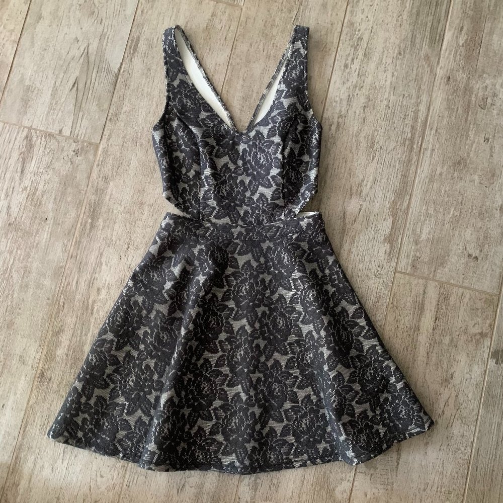 Abercrombie & Fitch Cut Out Lace Skater Dress - Size S